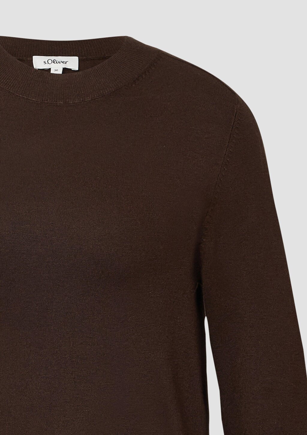 Feinstrickkleid mit Ripp-Detail am Arm