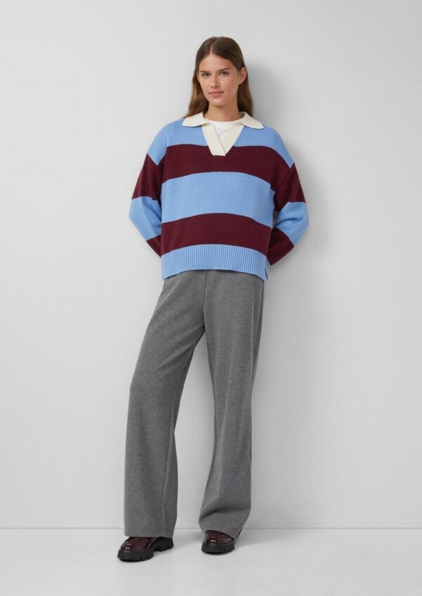 Strickhose mit Wide Leg