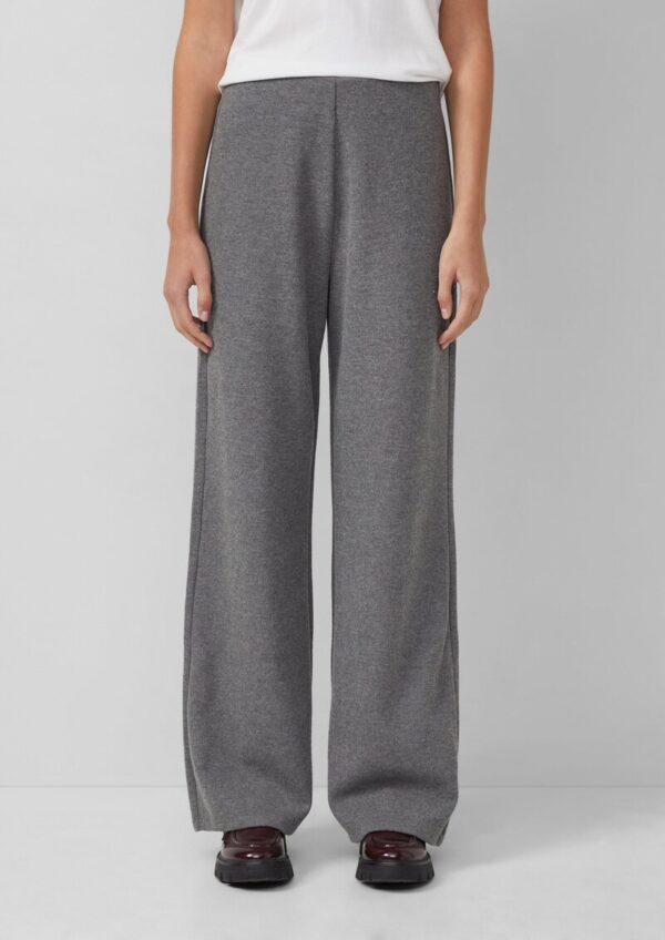 Strickhose mit Wide Leg