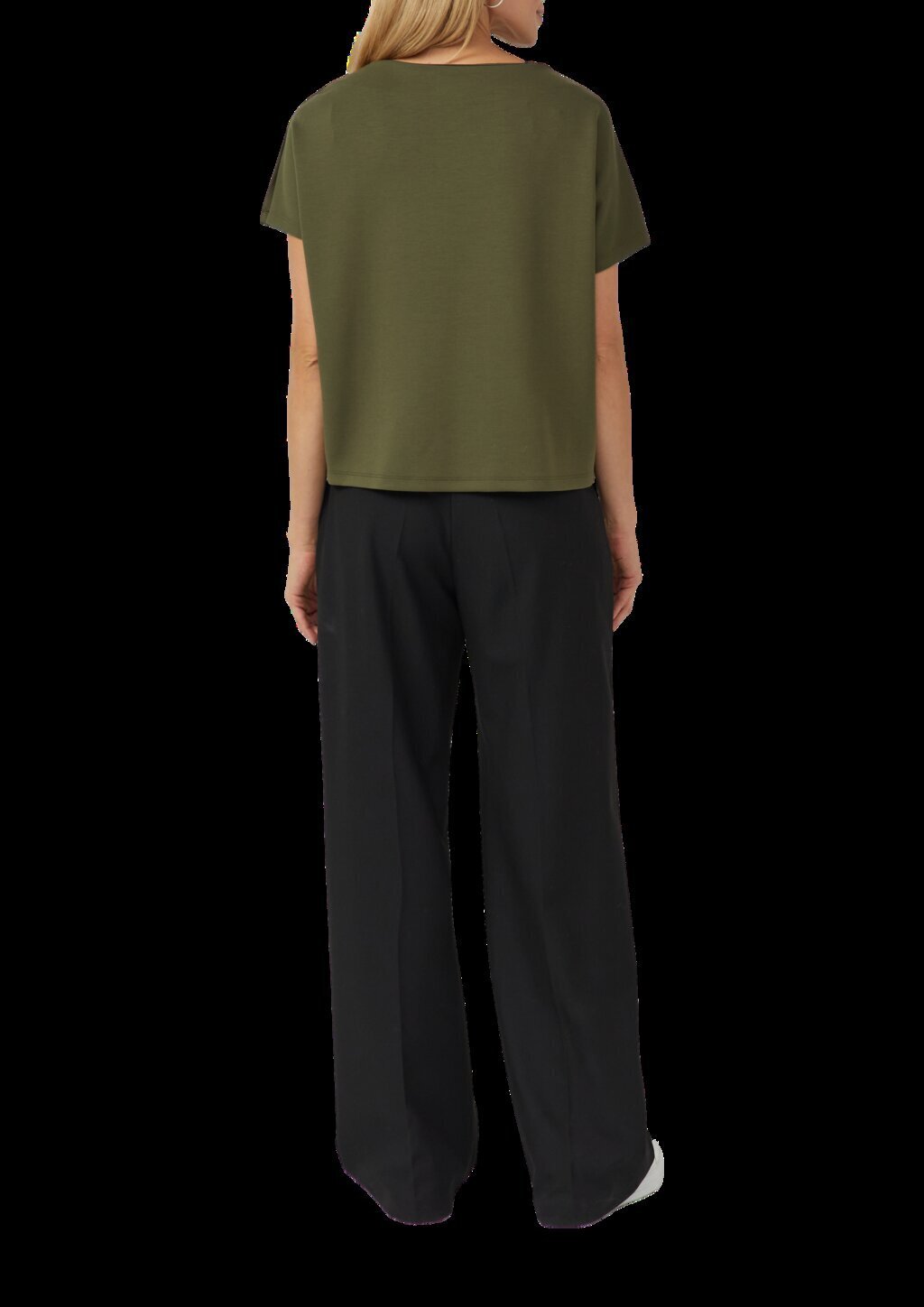 Elastisches Jersey-Shirt mit dekorativer Knopfleiste