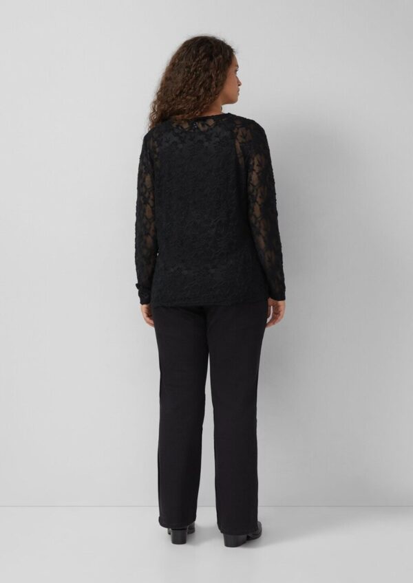 Langarmshirt aus weicher Spitze