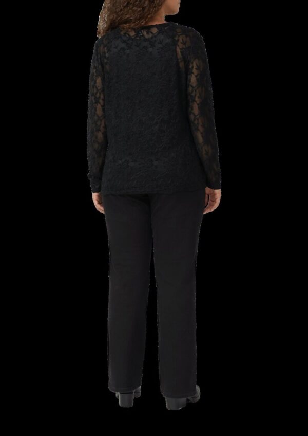 Langarmshirt aus weicher Spitze