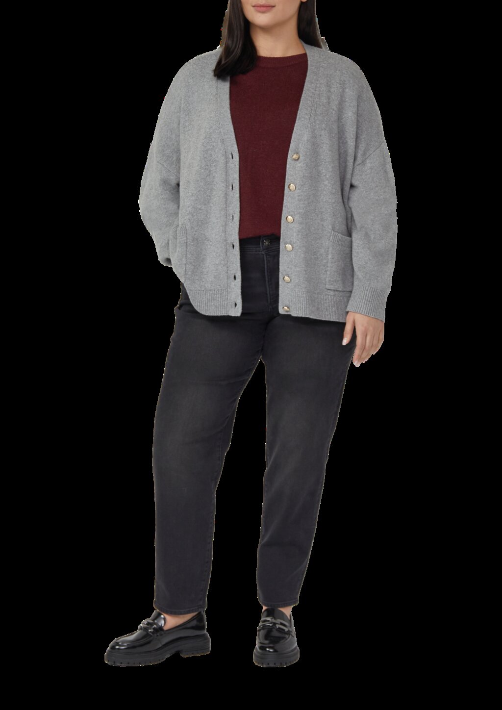 Jeans / Curvy Fit / Mid Rise / Slim Tapered Leg / cosy inside