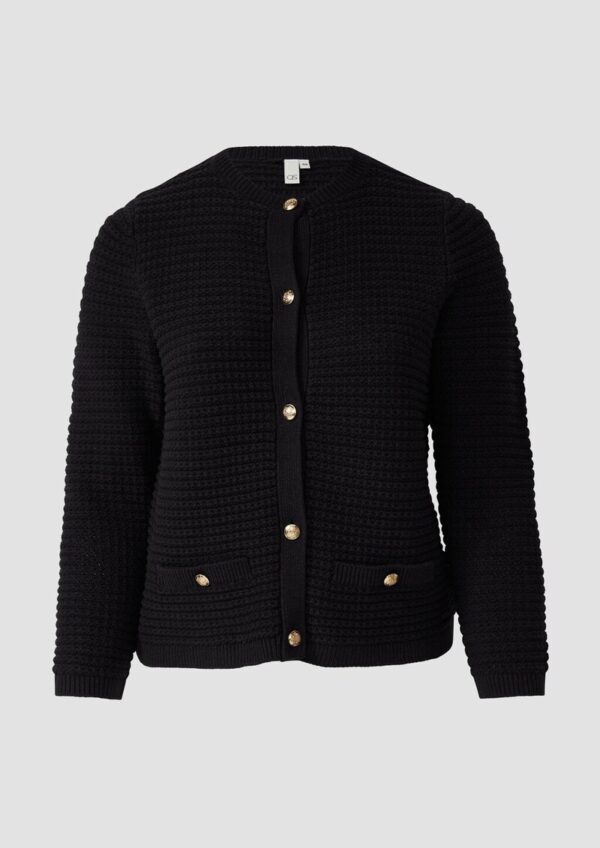 Cardigan mit Strukturmuster