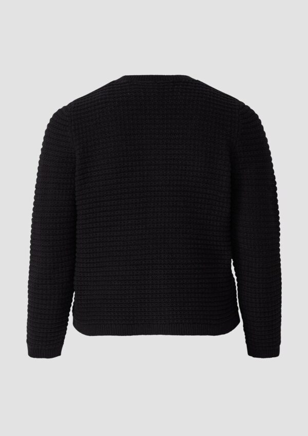 Cardigan mit Strukturmuster