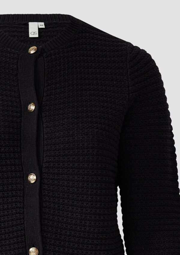 Cardigan mit Strukturmuster