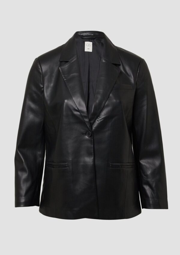 Blazer in Leder-Optik