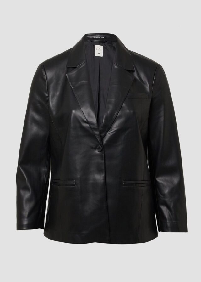 Blazer in Leder-Optik