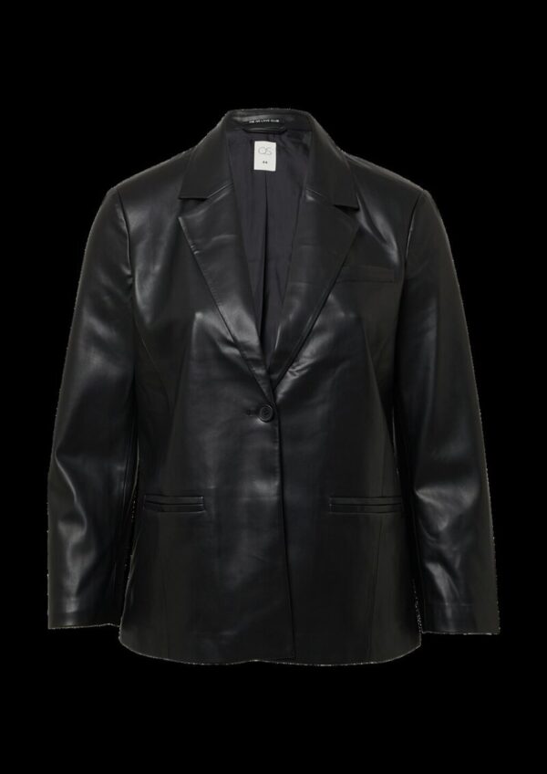 Blazer in Leder-Optik