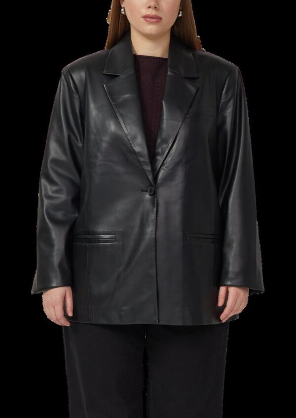 Blazer in Leder-Optik