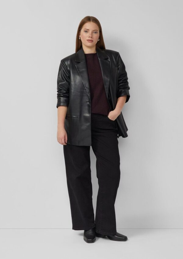Blazer in Leder-Optik
