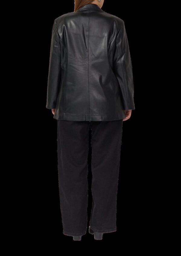 Blazer in Leder-Optik