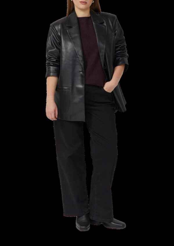 Blazer in Leder-Optik