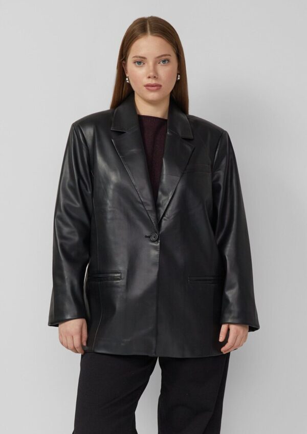 Blazer in Leder-Optik