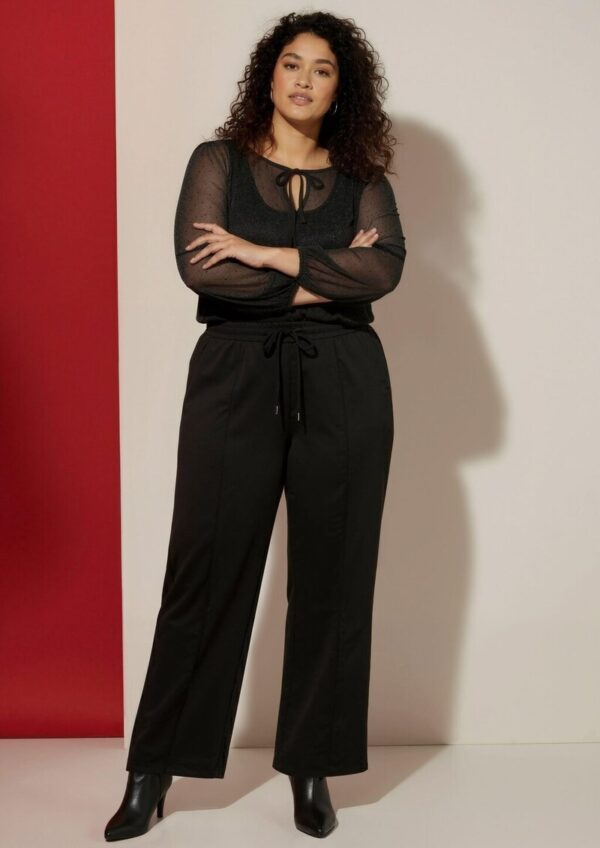 Hose mit geradem Bein und Elastikbund