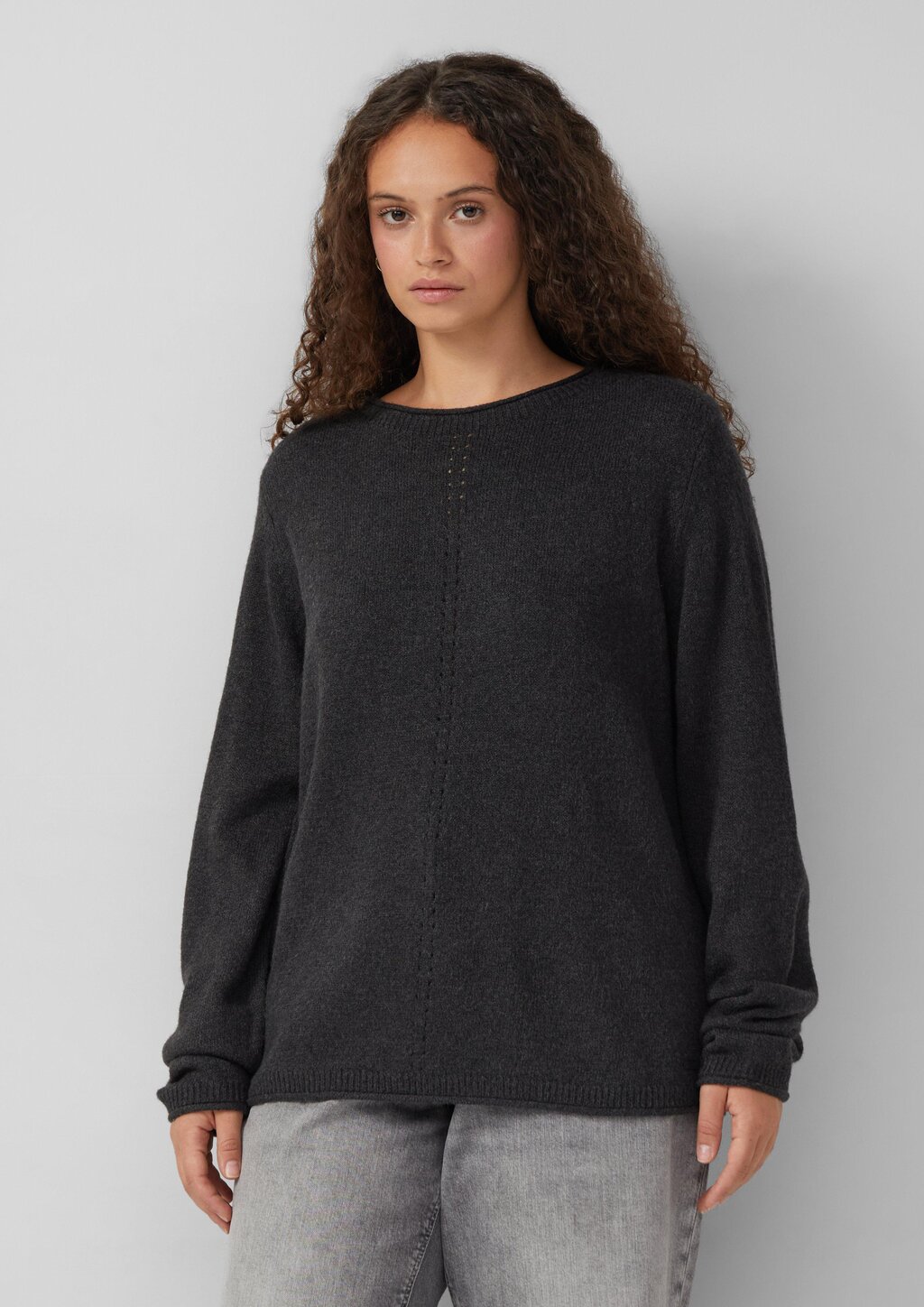 Melierter Pullover