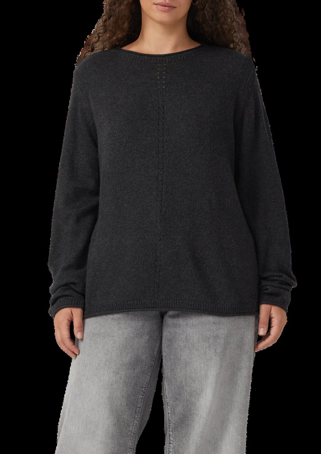 Melierter Pullover