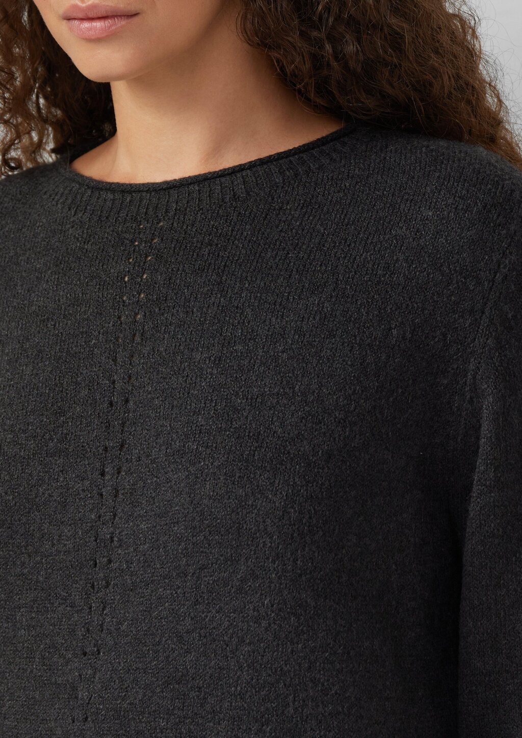Melierter Pullover