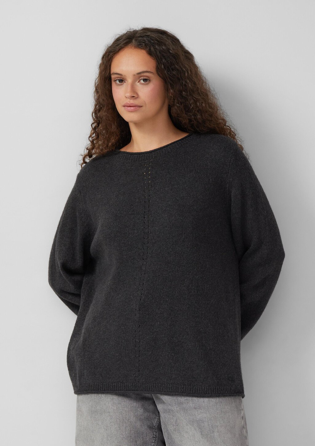 Melierter Pullover