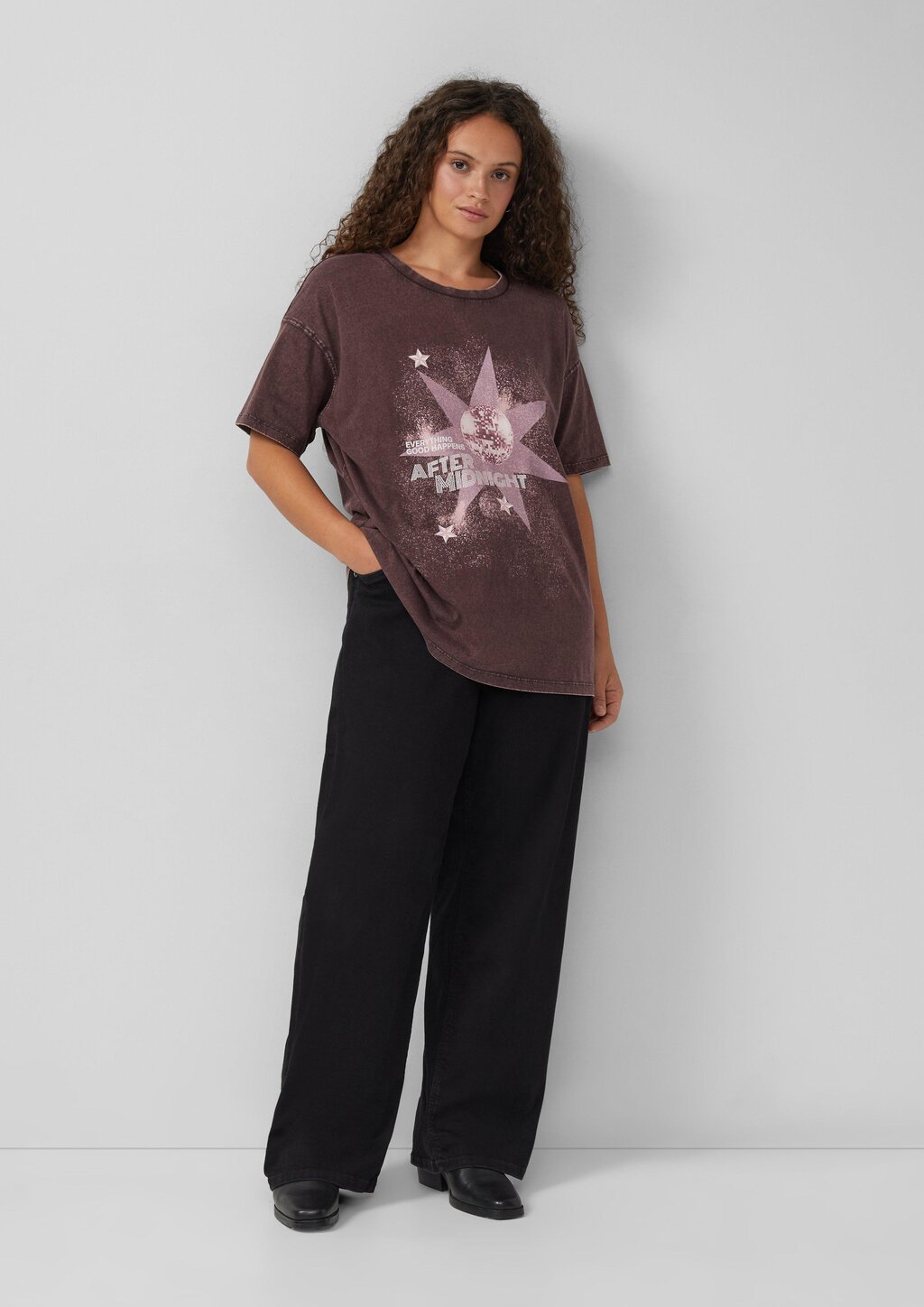 Gewaschenes Printshirt