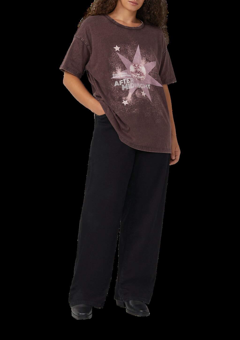 Gewaschenes Printshirt