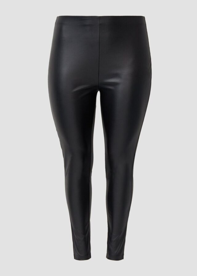 Weiche Stretch-Leggings aus Kunstleder