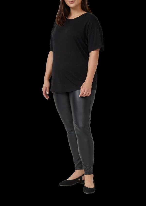 Weiche Stretch-Leggings aus Kunstleder