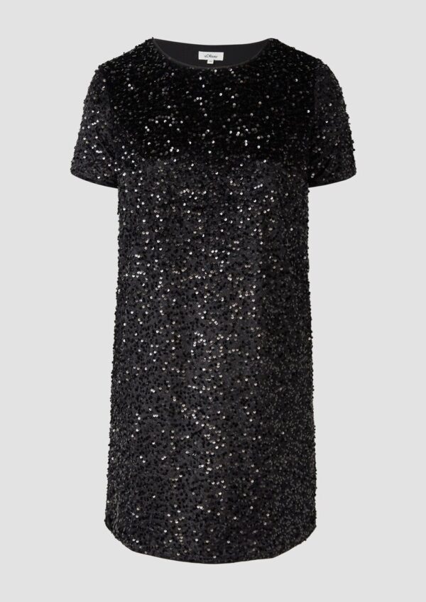 Samtkleid mit Pailletten