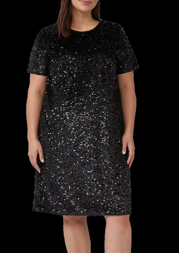 Samtkleid mit Pailletten