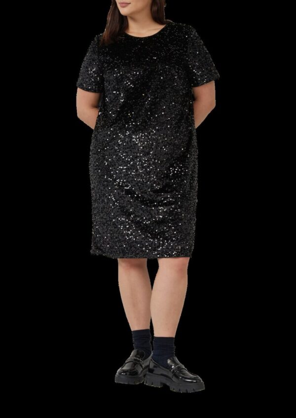 Samtkleid mit Pailletten