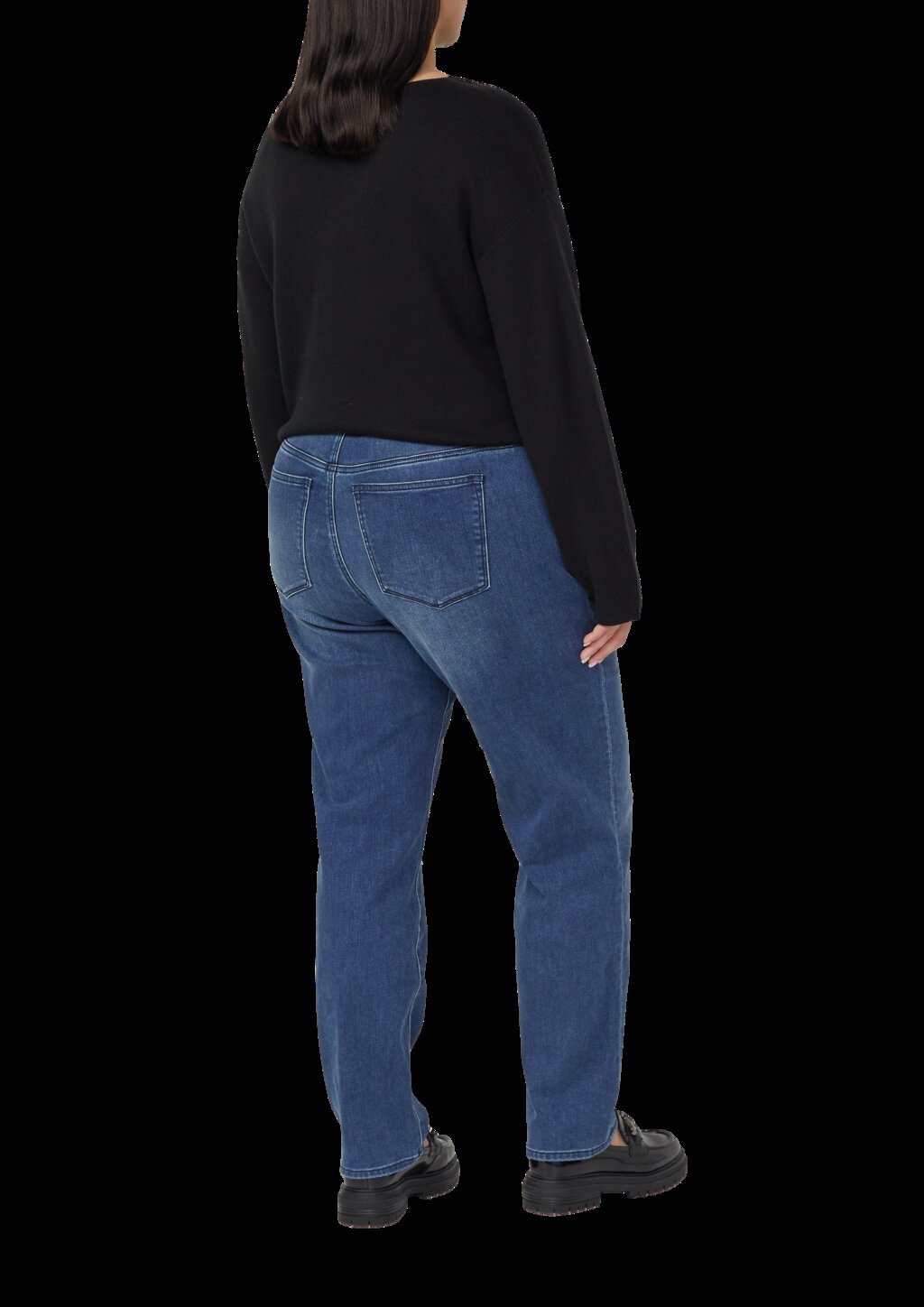 Pullover mit floralem Strickmuster