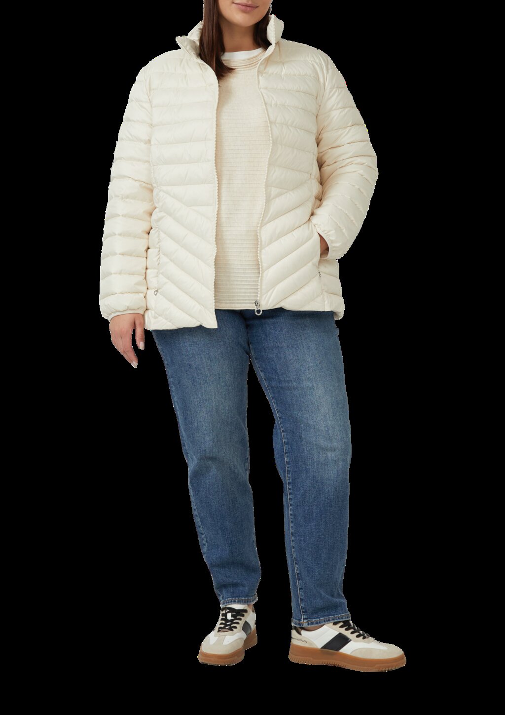 Pullover in Rippstruktur mit Fledermausärmeln