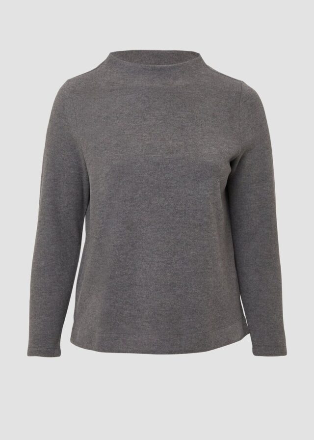 Weiches Sweatshirt mit Stehkragen