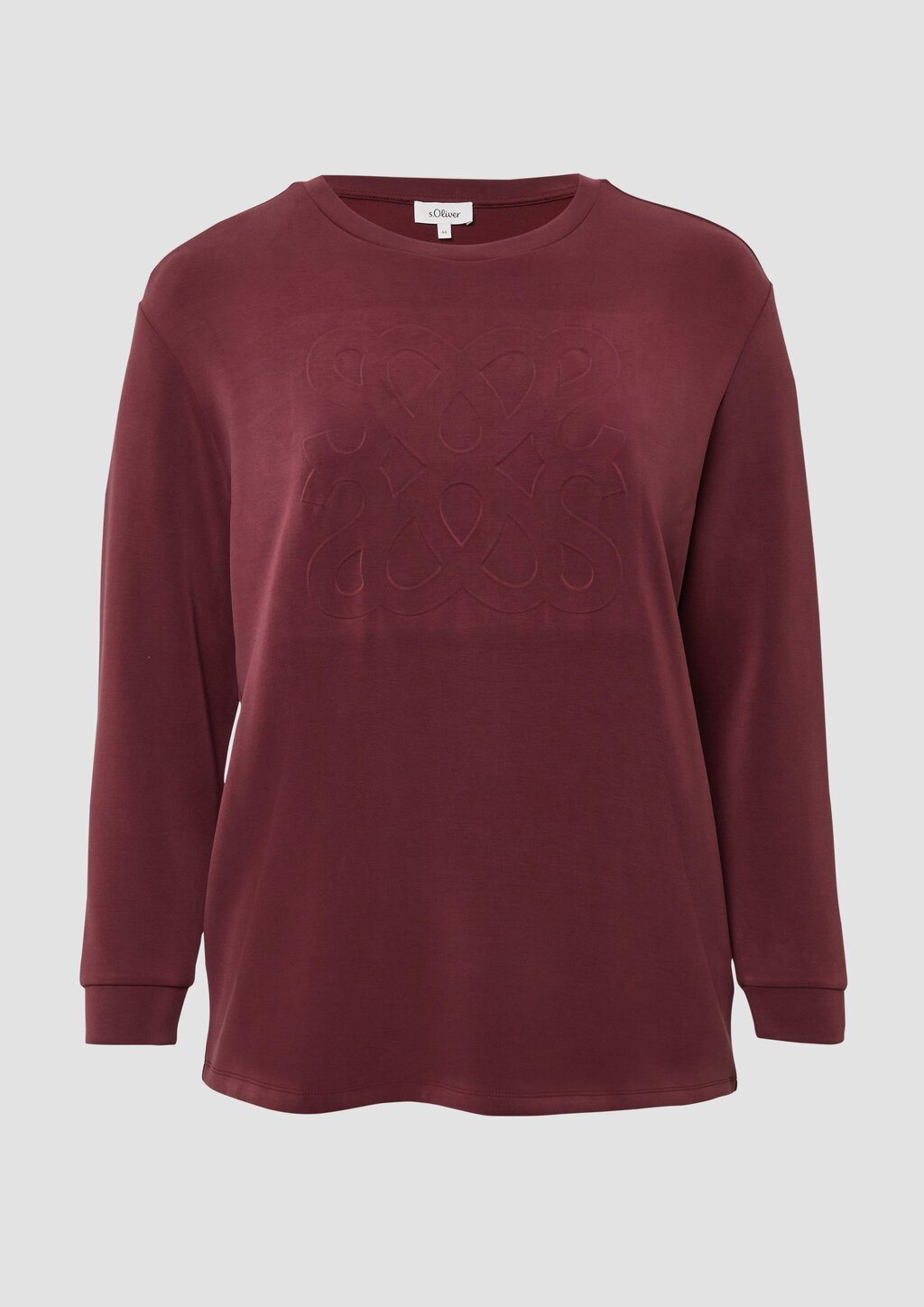 Scuba-Sweatshirt im Relaxed Fit mit Prägung