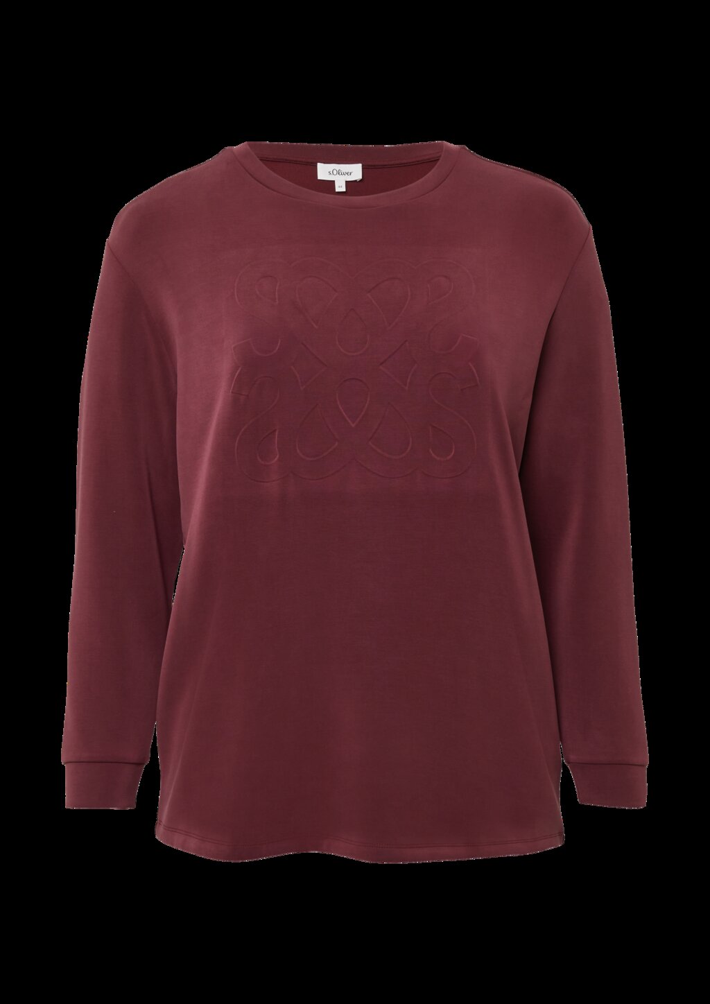 Scuba-Sweatshirt im Relaxed Fit mit Prägung