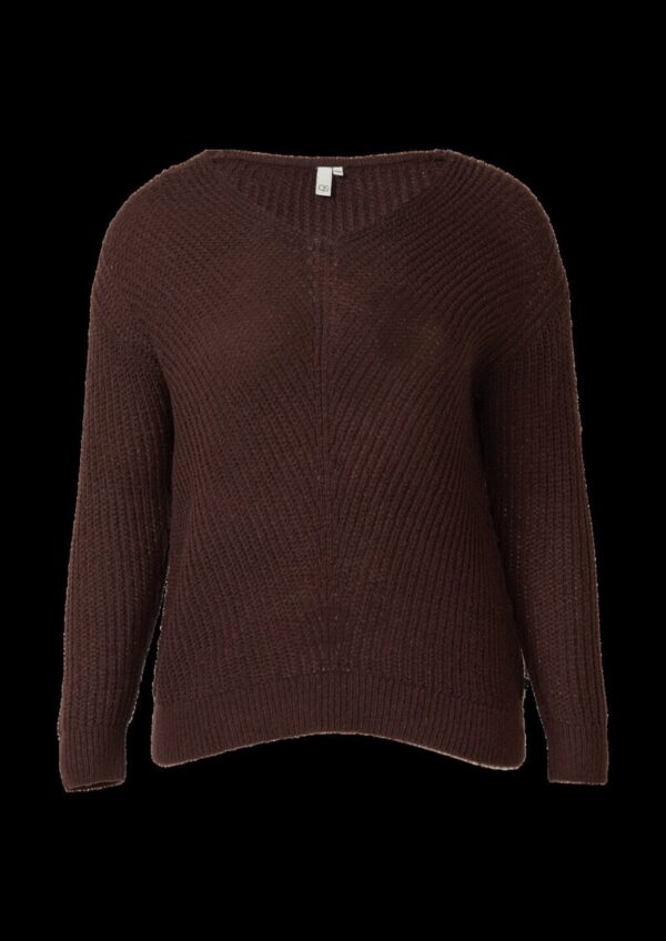 Strickpullover mit V-Ausschnitt