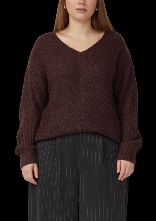 Strickpullover mit V-Ausschnitt