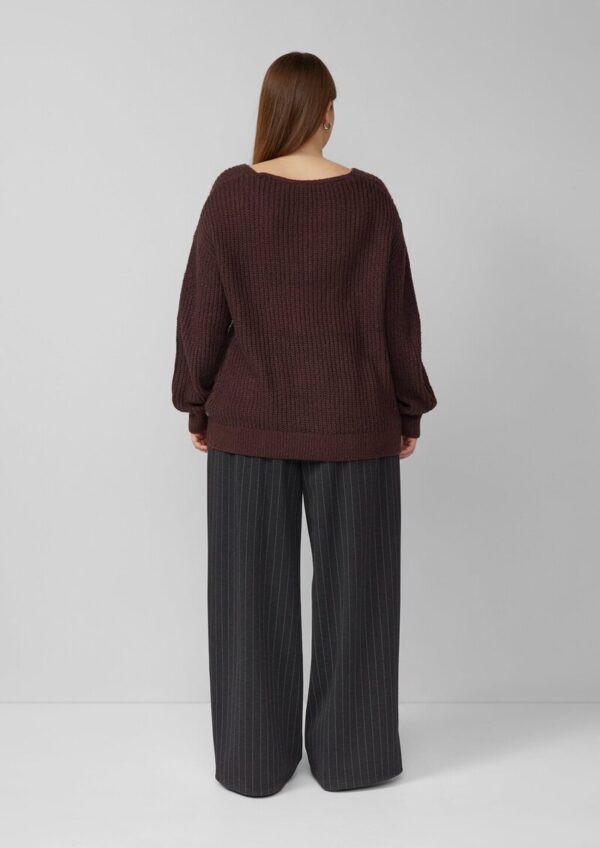 Strickpullover mit V-Ausschnitt