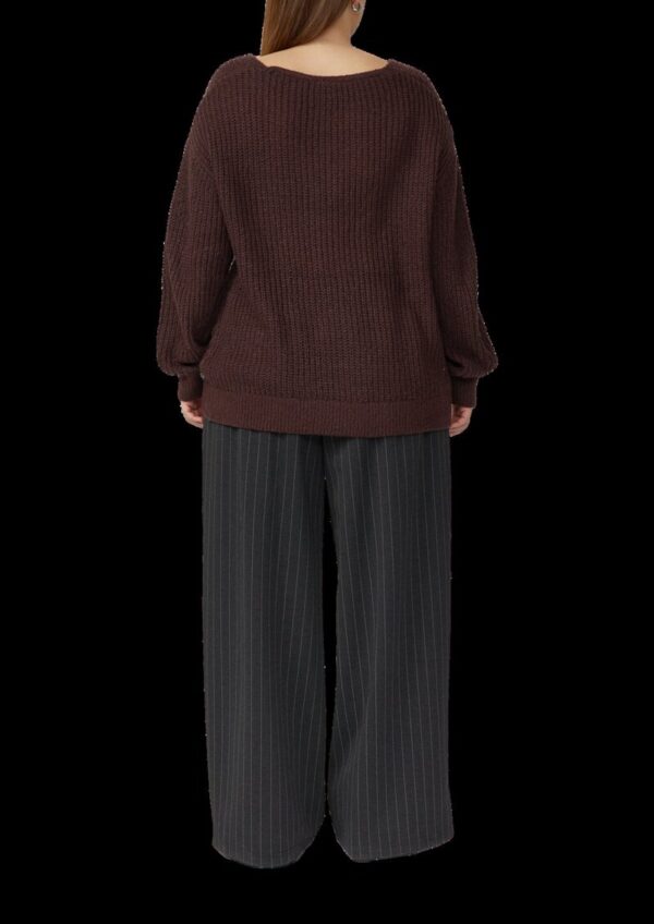 Strickpullover mit V-Ausschnitt