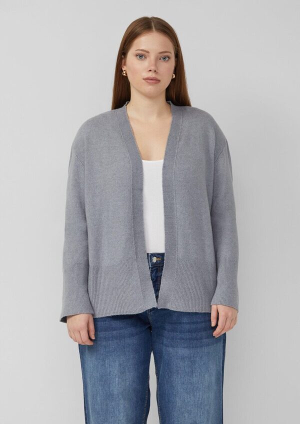 Feinstrick Cardigan mit breitem Bündchen