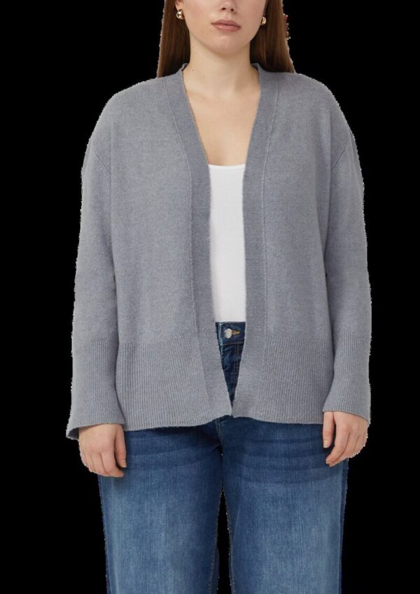 Feinstrick Cardigan mit breitem Bündchen