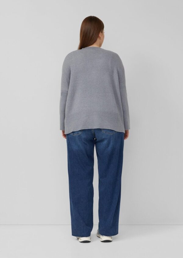 Feinstrick Cardigan mit breitem Bündchen