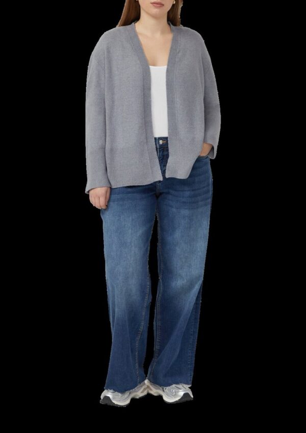 Feinstrick Cardigan mit breitem Bündchen