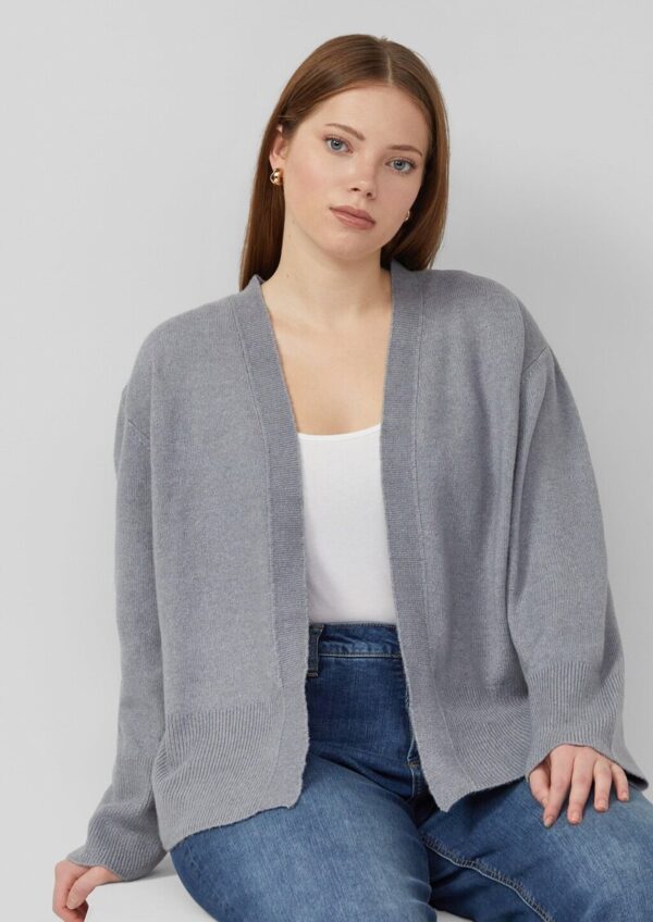 Feinstrick Cardigan mit breitem Bündchen
