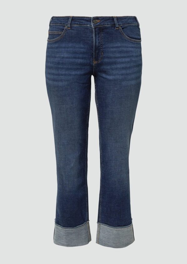 Jeans / Straight Fit / Mid Rise / Straight Leg / Aufschlag
