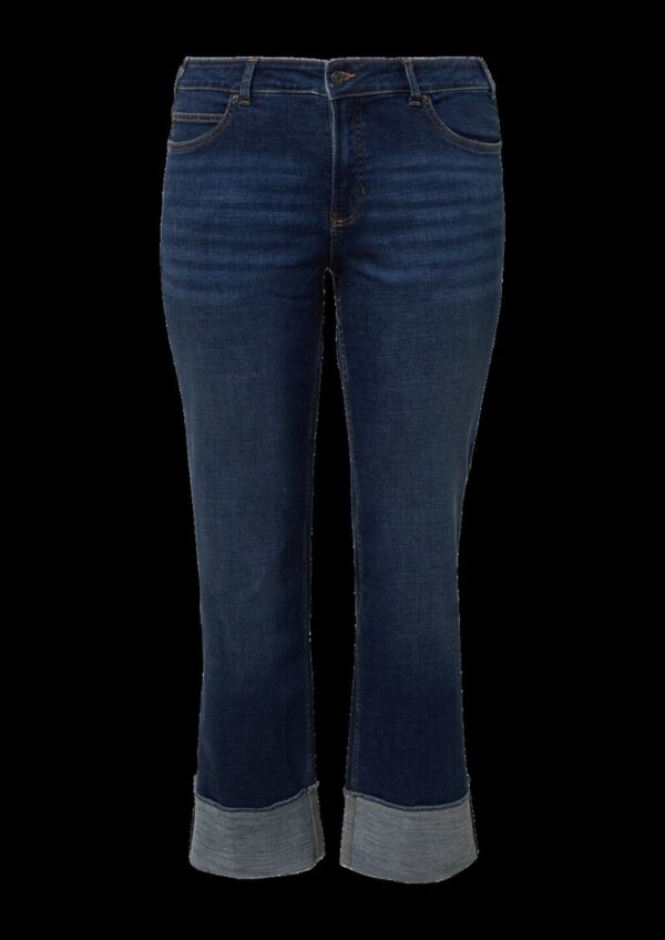 Jeans / Straight Fit / Mid Rise / Straight Leg / Aufschlag