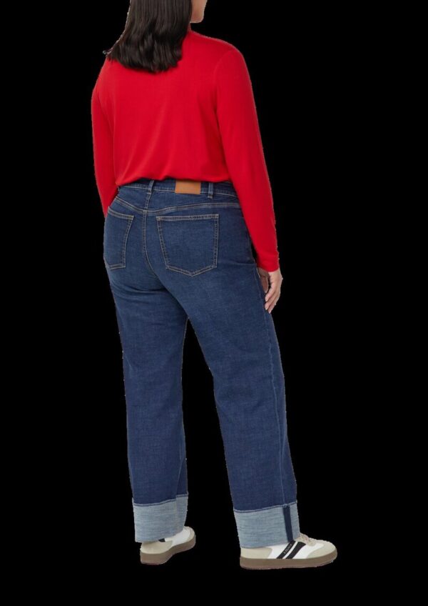 Jeans / Straight Fit / Mid Rise / Straight Leg / Aufschlag