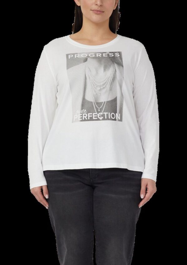 Weiches Langarmshirt mit Schmucksteinen