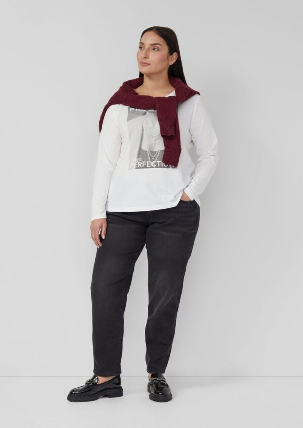 Weiches Langarmshirt mit Schmucksteinen