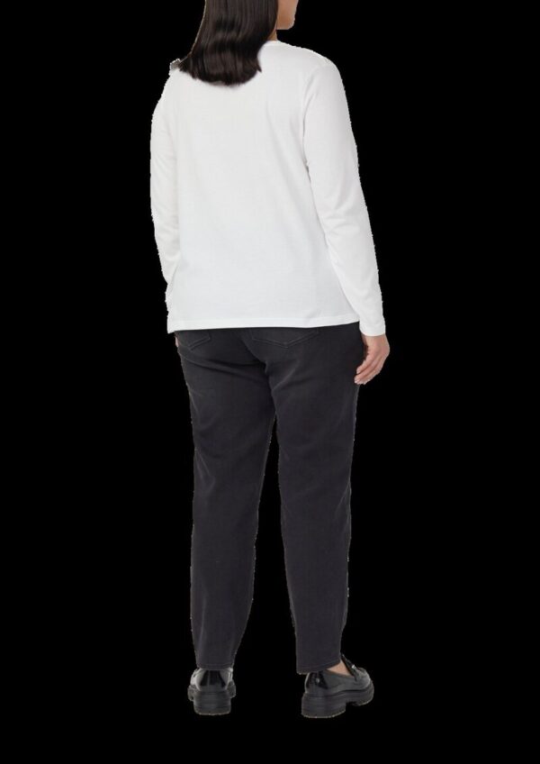 Weiches Langarmshirt mit Schmucksteinen